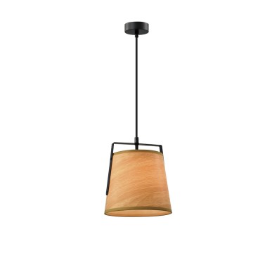 Ljuskrona med textilsladd MILBURY 1xE27/40W/230V brun