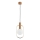 Ljuskrona med textilsladd MODI 1xE14/10W/230V guld/beige