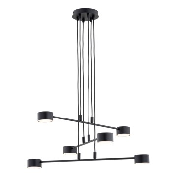Ljuskrona med textilsladd MODUS 6xGX53/10W/230V svart