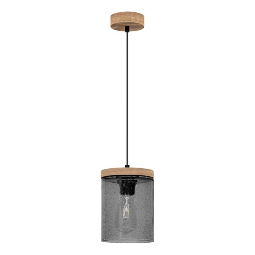 Ljuskrona med textilsladd MONSUN 1xE27/60W/230V tall