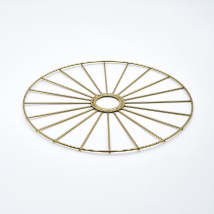 Ljuskrona med textilsladd MONTANA 1xE27/15W/230V diameter 30 cm guld/svart