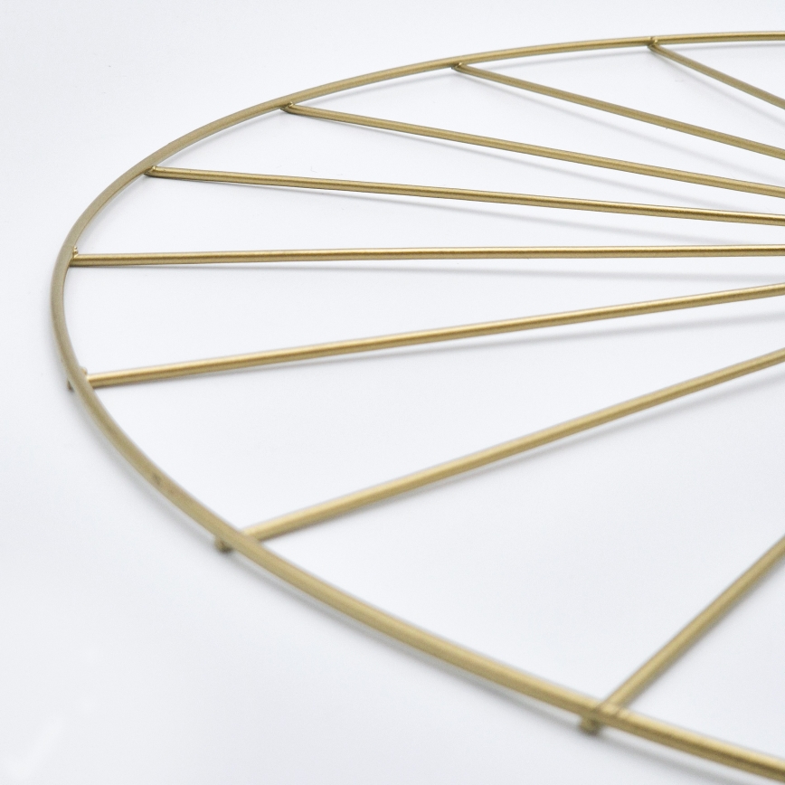 Ljuskrona med textilsladd MONTANA 1xE27/15W/230V diameter 30 cm guld/svart