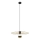 Ljuskrona med textilsladd MONTANA 1xE27/15W/230V diameter 45 cm guld/svart