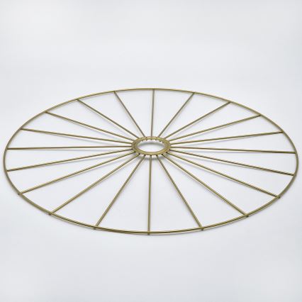 Ljuskrona med textilsladd MONTANA 1xE27/15W/230V diameter 45 cm guld/svart