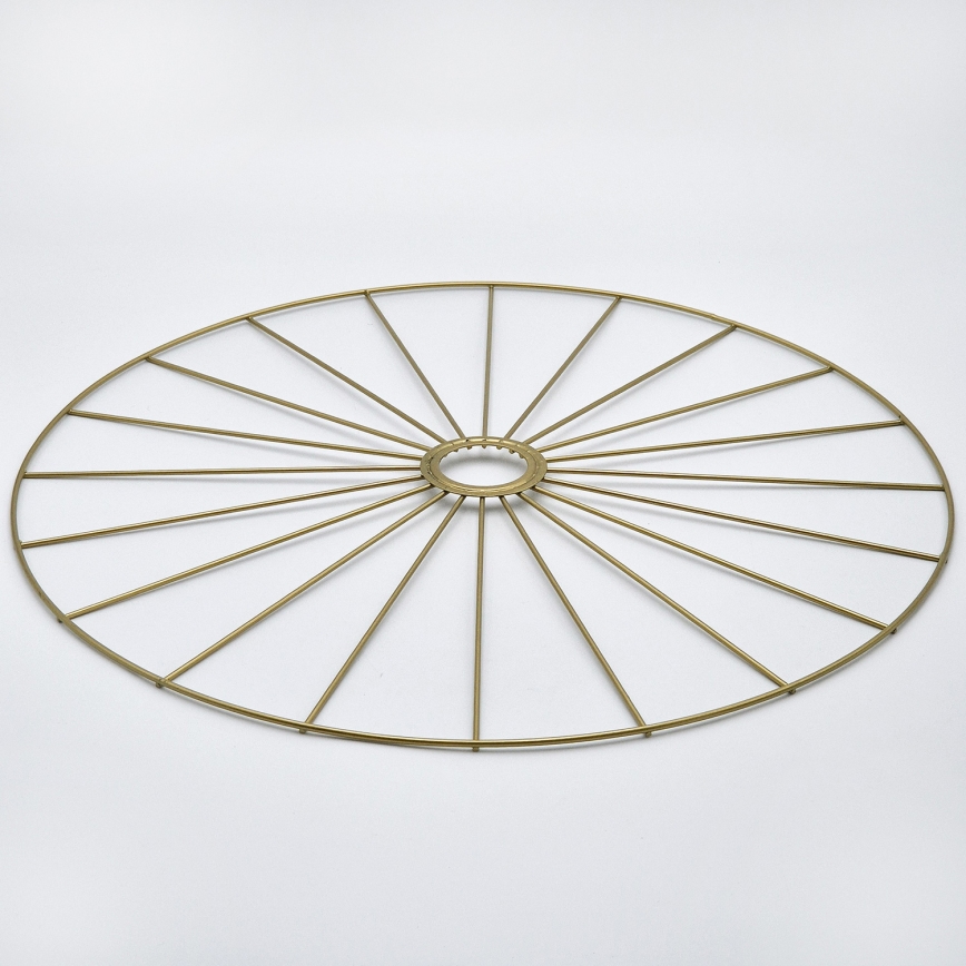 Ljuskrona med textilsladd MONTANA 1xE27/15W/230V diameter 45 cm guld/svart