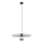 Ljuskrona med textilsladd MONTANA 1xE27/15W/230V diameter 45 cm svart
