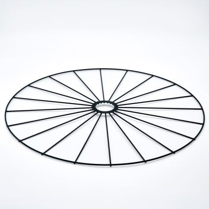 Ljuskrona med textilsladd MONTANA 1xE27/15W/230V diameter 45 cm svart