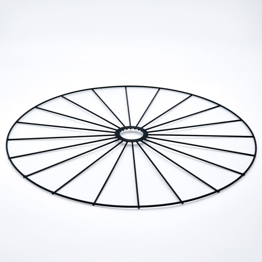 Ljuskrona med textilsladd MONTANA 1xE27/15W/230V diameter 45 cm svart