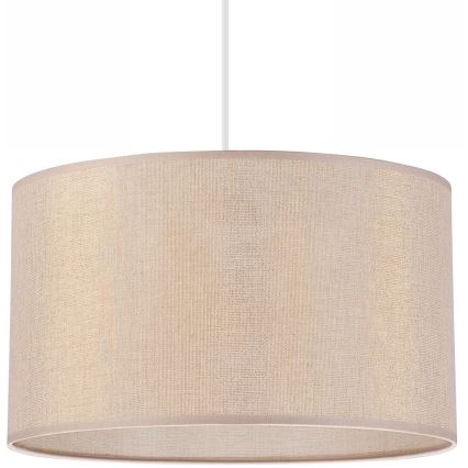 Ljuskrona med textilsladd MONTE 1xE27/60W/230V gyllene