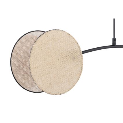 Ljuskrona med textilsladd MOTIF 2xE27/15W/230V beige