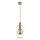 Ljuskrona med textilsladd MUFI 1xE14/10W/230V guld/beige