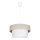 Ljuskrona med textilsladd NATA 1xE27/60W/230V beige