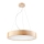 Ljuskrona med textilsladd NATURAL 3xE27/60W/230V ø 47 cm tall - FSC certifierade
