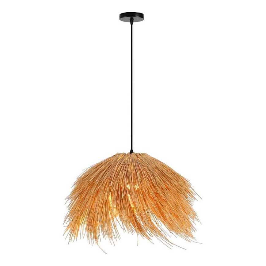 Ljuskrona med textilsladd NATURALEZA 1xE27/40W/230V diameter 55 cm rotting