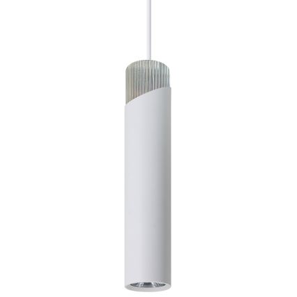 Ljuskrona med textilsladd NEO 1xGU10/8W/230V vit