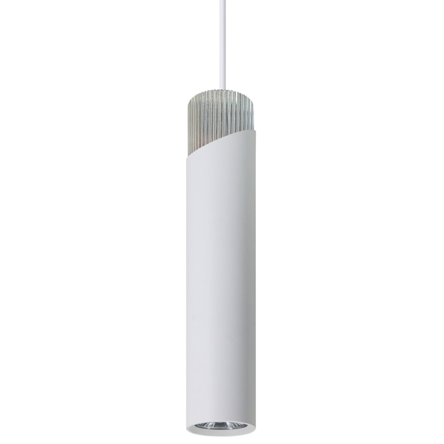 Ljuskrona med textilsladd NEO 1xGU10/8W/230V vit