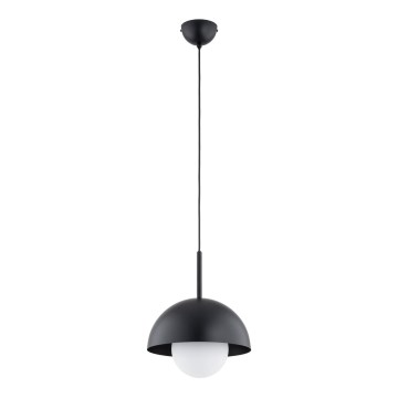 Ljuskrona med textilsladd NEON 1xE14/10W/230V svart