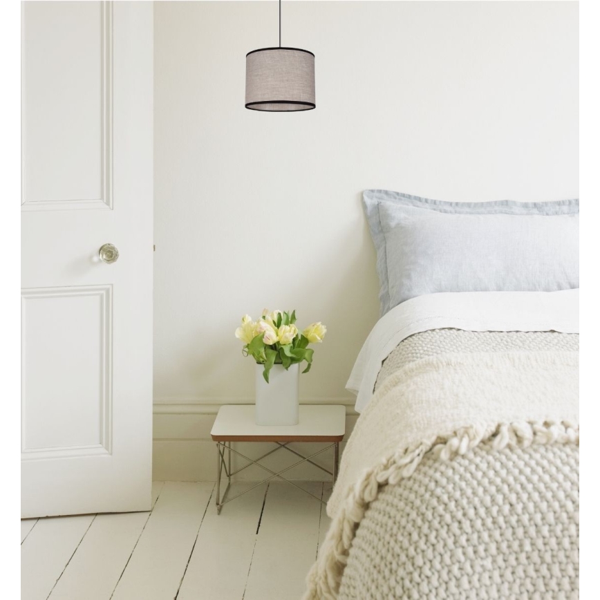 Ljuskrona med textilsladd NEXO 1xE27/60W/230V diameter 20 cm