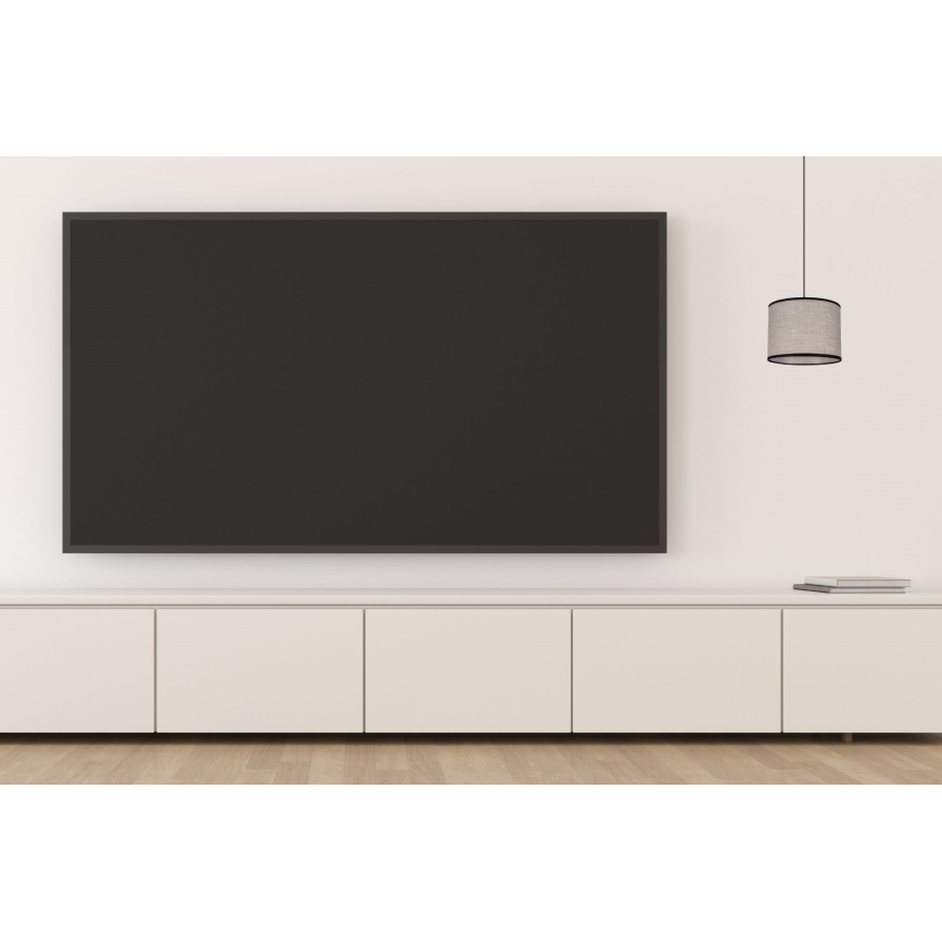 Ljuskrona med textilsladd NEXO 1xE27/60W/230V diameter 20 cm