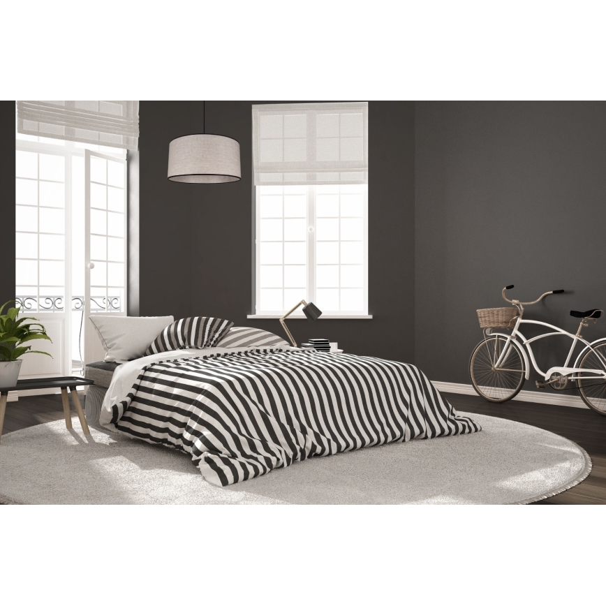 Ljuskrona med textilsladd NEXO 1xE27/60W/230V diameter 40 cm