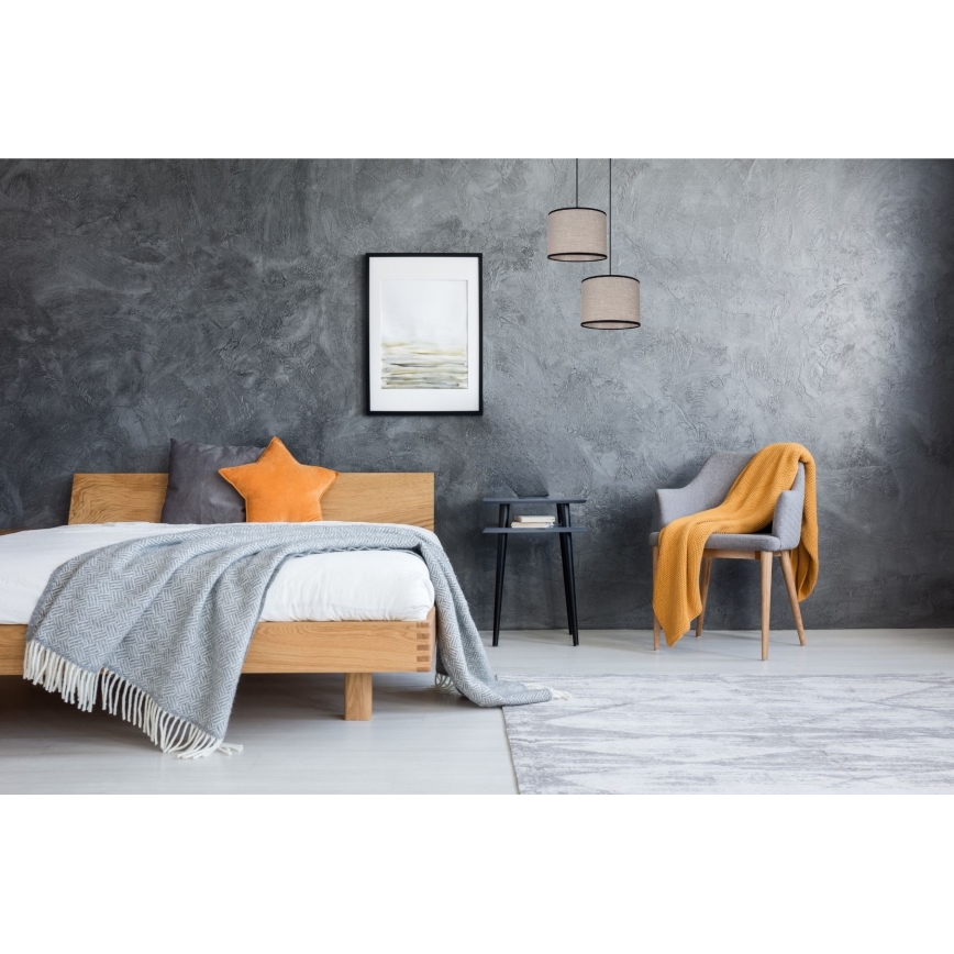Ljuskrona med textilsladd NEXO 2xE27/60W/230V diameter 22 cm