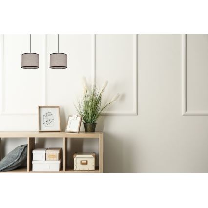 Ljuskrona med textilsladd NEXO 2xE27/60W/230V