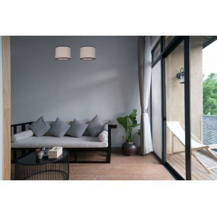 Ljuskrona med textilsladd NEXO 2xE27/60W/230V