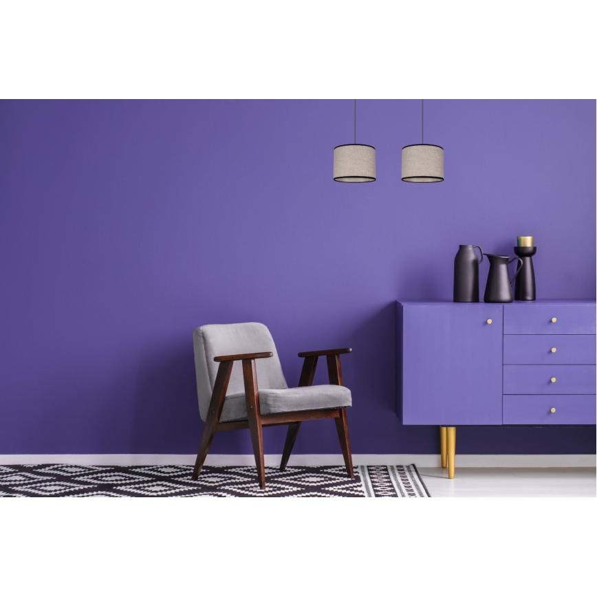 Ljuskrona med textilsladd NEXO 2xE27/60W/230V