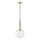 Ljuskrona med textilsladd NIKO 1xG9/9W/230V diameter 20 cm guld