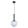 Ljuskrona med textilsladd NIKO 1xG9/9W/230V diameter 20 cm svart