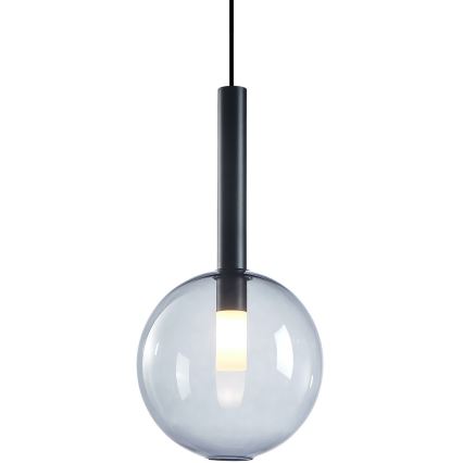 Ljuskrona med textilsladd NIKO 1xG9/9W/230V diameter 20 cm svart