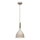Ljuskrona med textilsladd NOAK 1xE27/15W/230V beige/guld