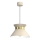 Ljuskrona med textilsladd NORGE 1xE27/15W/230V beige/guld