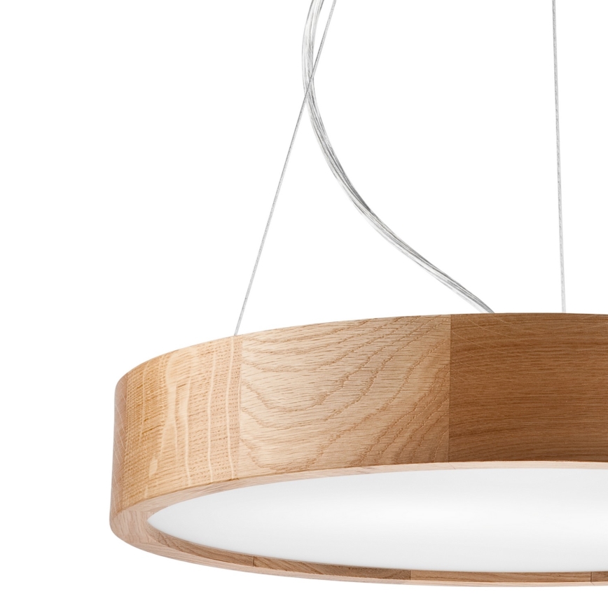 Ljuskrona med textilsladd OAK 3xE27/60W/230V ek ø 47,5 cm - FSC certifierade
