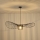 Ljuskrona med textilsladd OGGI 1xE27/40W/230V diameter 100 cm svart