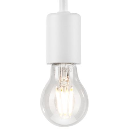 Ljuskrona med textilsladd ORAZIO 1xE27/60W/230V bok - FSC certifierade