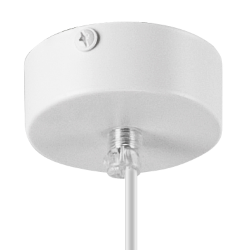 Ljuskrona med textilsladd ORAZIO 1xE27/60W/230V bok - FSC certifierade