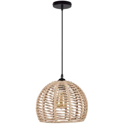 Ljuskrona med textilsladd OTIS 1xE27/20W/230V diameter 30 cm