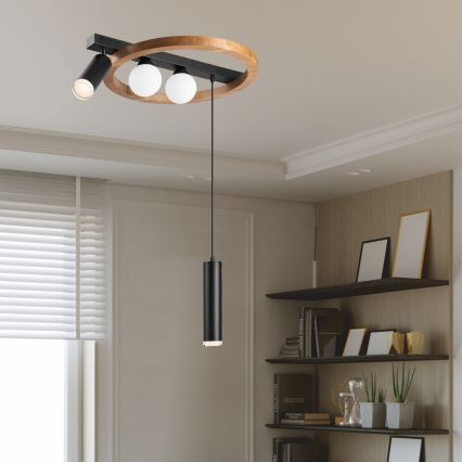 Ljuskrona med textilsladd OTIS 2xG9/5W/230V + 2xE27/15W/230V ek