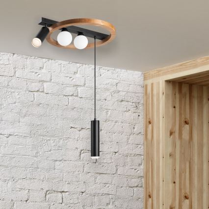 Ljuskrona med textilsladd OTIS 2xG9/5W/230V + 2xE27/15W/230V ek