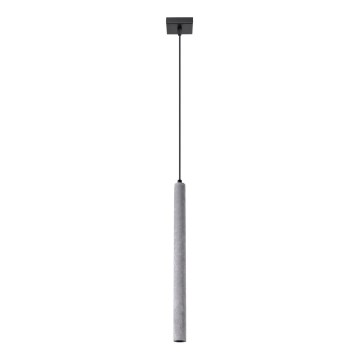 Ljuskrona med textilsladd PASTELO 1xG9/8W/230V betong