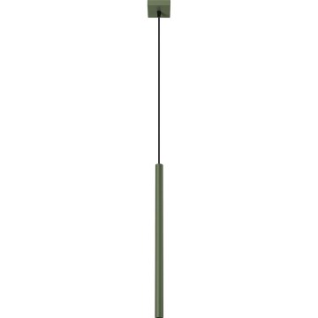 Ljuskrona med textilsladd PASTELO 1xG9/8W/230V grön
