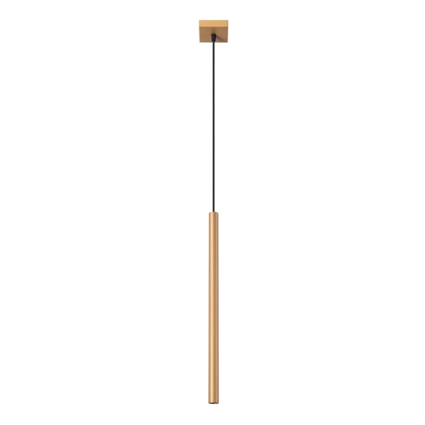 Ljuskrona med textilsladd PASTELO 1xG9/8W/230V guld