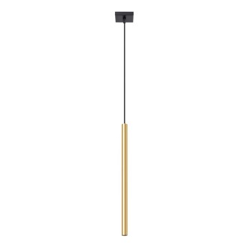 Ljuskrona med textilsladd PASTELO 1xG9/8W/230V guld