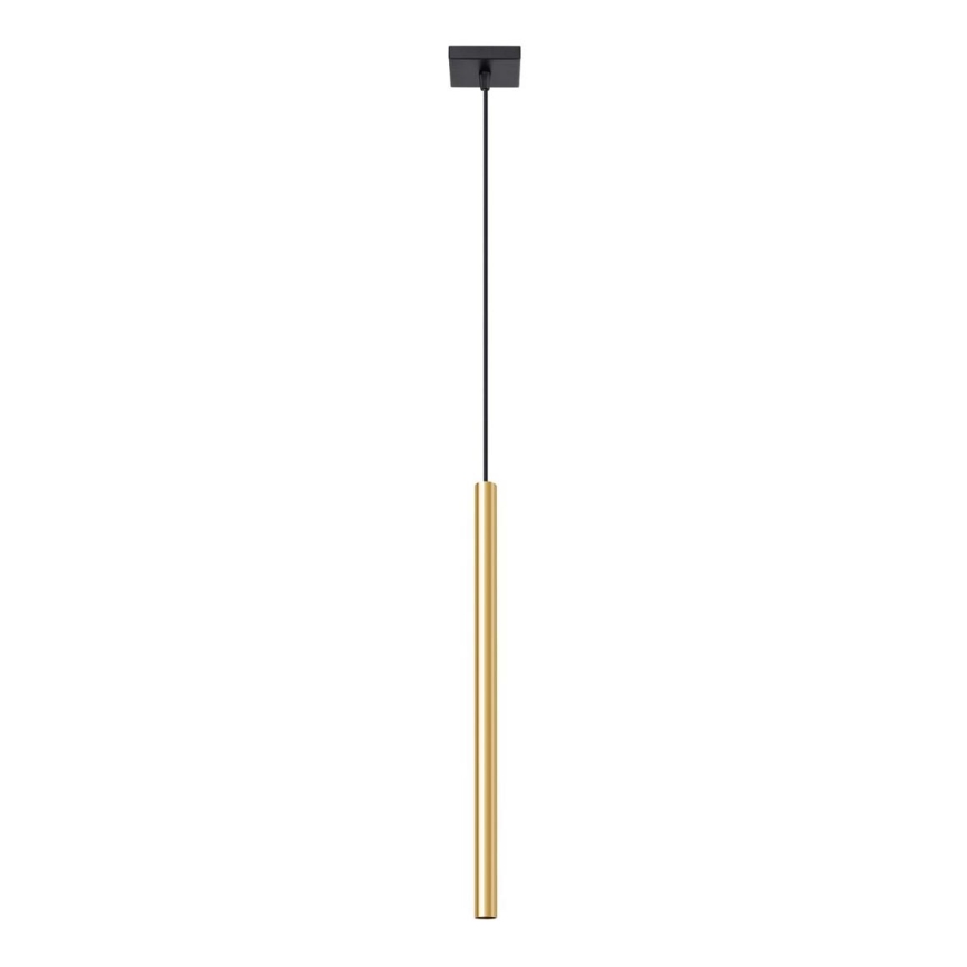 Ljuskrona med textilsladd PASTELO 1xG9/8W/230V guld
