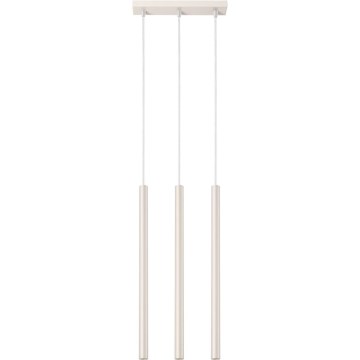 Ljuskrona med textilsladd PASTELO 3xG9/8W/230V grädde
