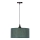 Ljuskrona med textilsladd PATTI 1xE27/60W/230V diameter 30 cm grön