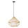 Ljuskrona med textilsladd PINCHOS 1xE27/40W/230V diameter 40 cm bambu