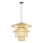 Ljuskrona med textilsladd PINCHOS 1xE27/40W/230V diameter 50 cm bambu