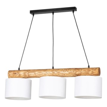Ljuskrona med textilsladd PINO MIX 3xE27/40W/230V tall